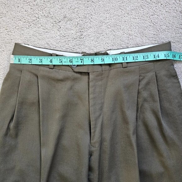 Vomo Moda Men's 2 Piece Suit, Olive Green - Picture 13 of 16